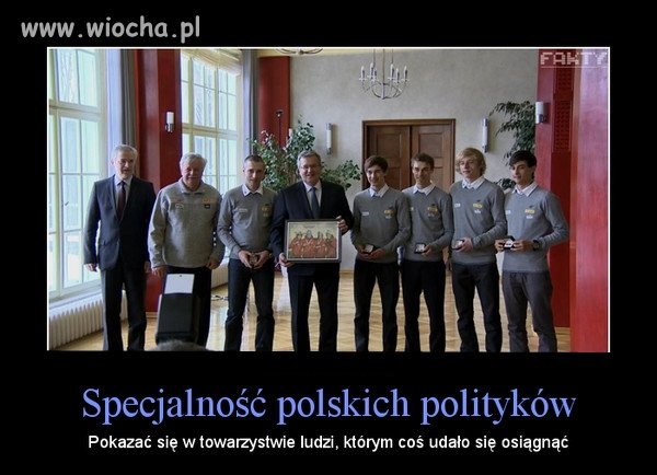 Specjalność polskich polityków
