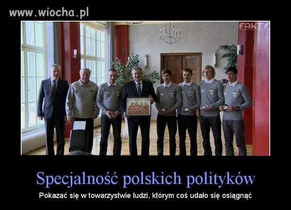 Specjalność polskich polityków