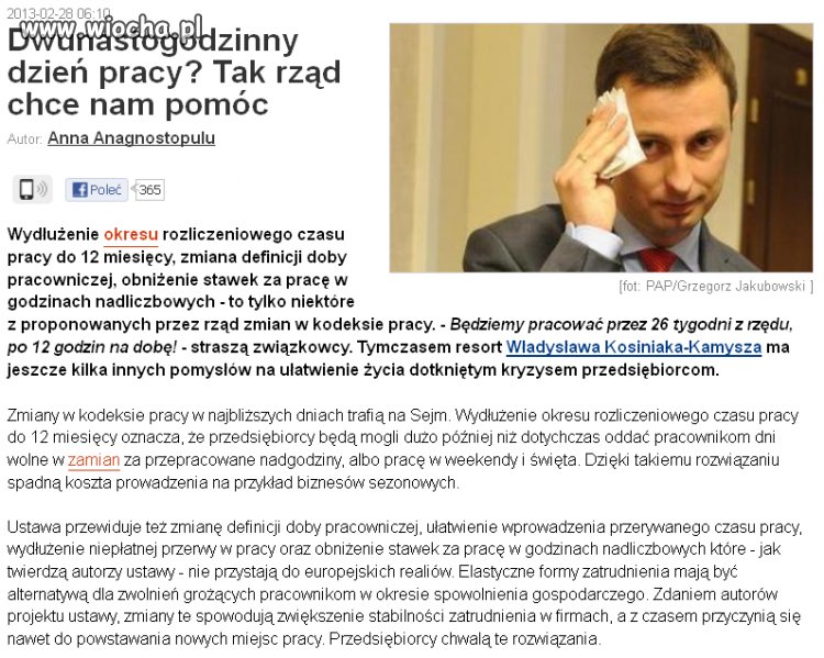 Rząd znowu chce nam pomóc...
