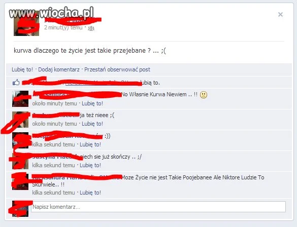 Nie ma to jak wyżalać się na facebook`u