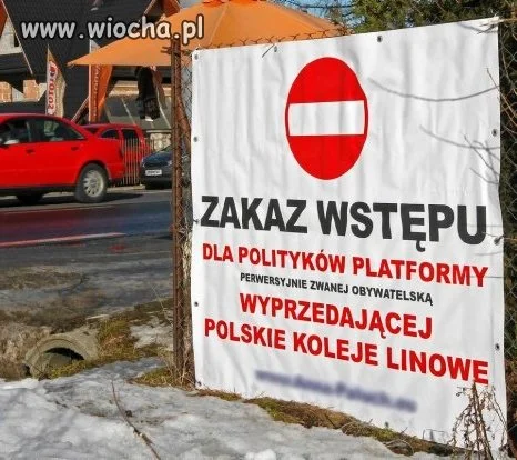 Zakaz wstępu.