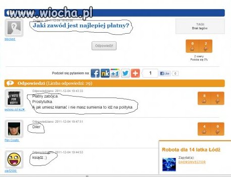 Najlepsza praca w Polsce...