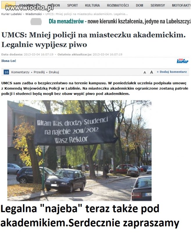 Trzeźwy student, to nie student