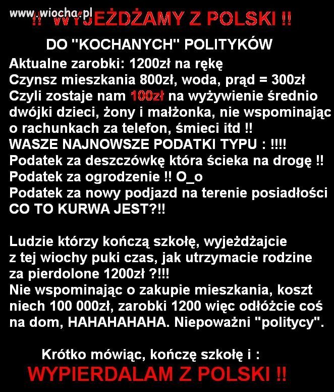 Wyjeżdzamy z Polski!!!