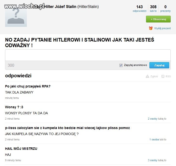 Ch**a znają się na historii