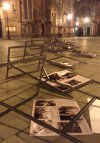 Zniszczona wystawa o "żołnierzach Wyklętych"