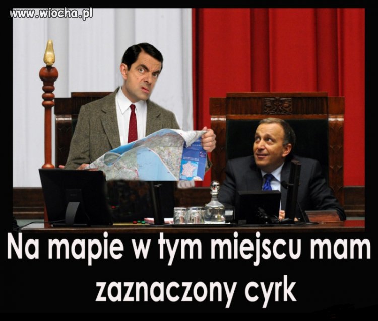 Na mapie w tym miejscu mam zaznaczony cyrk