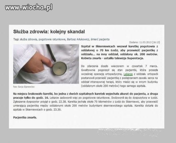Kolejny skandal