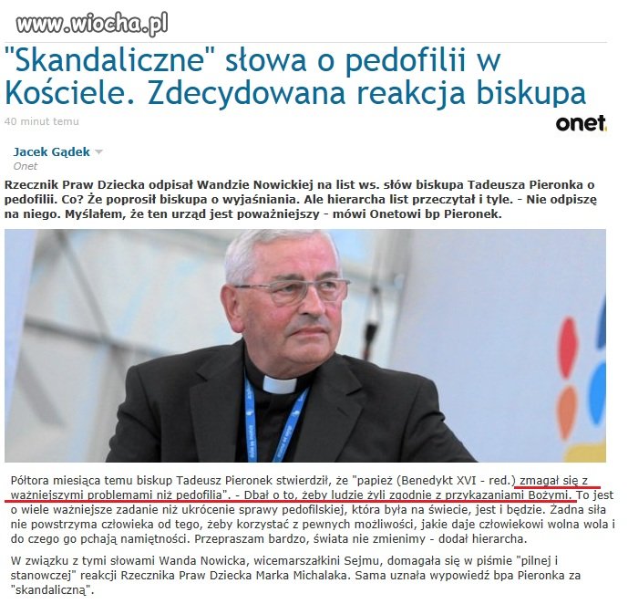 Pedofilia zgodna z... przykazaniami bożymi!!!???
