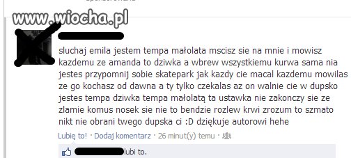 Publicznie obrażać byłą dziewczynę 