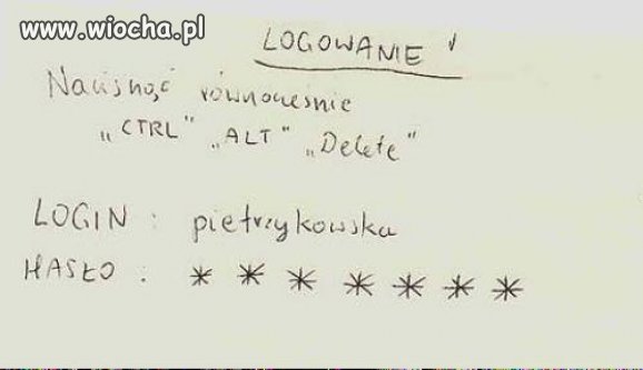 Instrukcja logowania-100% blondynka