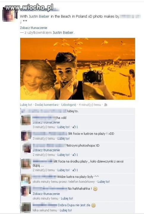 Z Justinkeim na plaży 