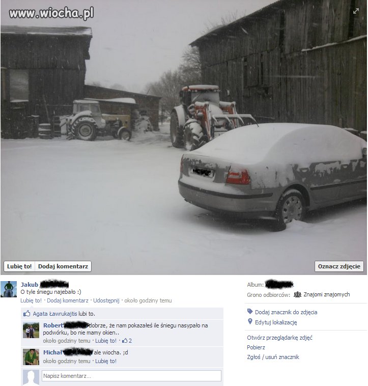 O tyle śniegu naj***ło!