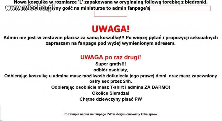 Ogłoszenie na allegro