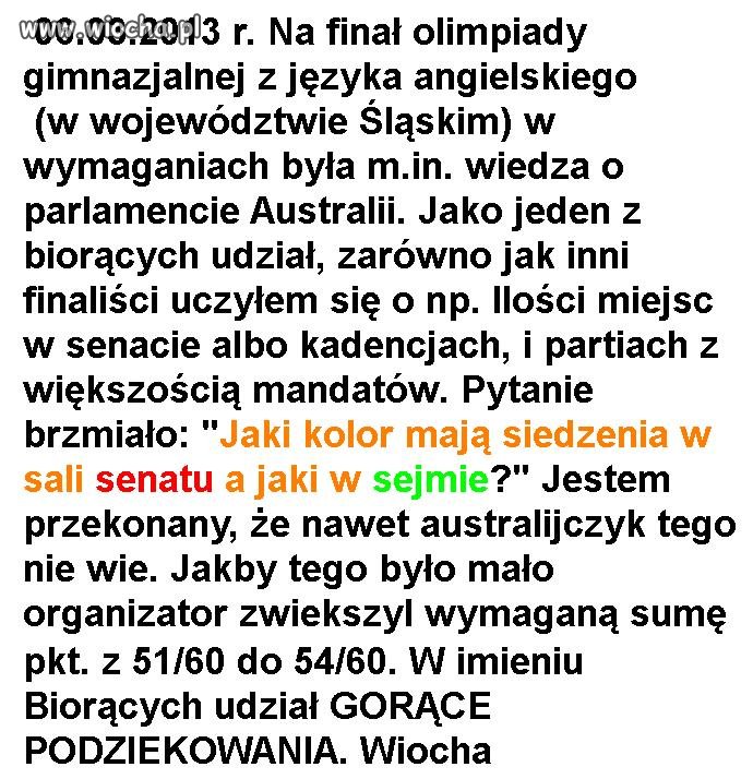 I będą narzekać, że coraz mniej laureatów!
