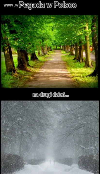 Pogoda w Polsce to wiocha