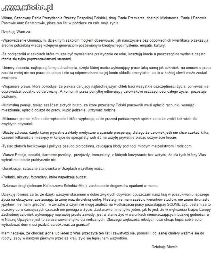 Do Polskiej sceny Politycznej