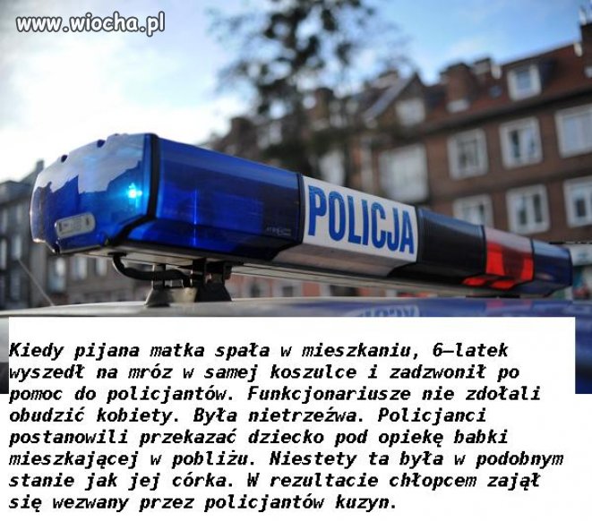 Dramatyczny telefon dziecka na policję w Bartoszycach