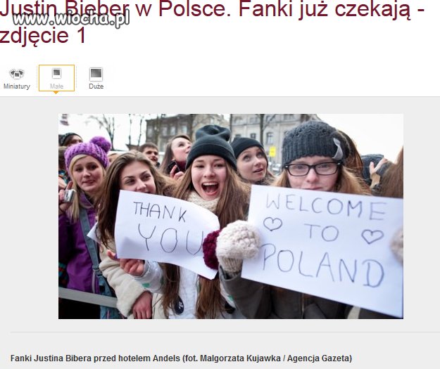 Dżastinek już w Polsce