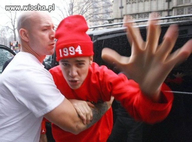 Agresywny Justin Bieber 