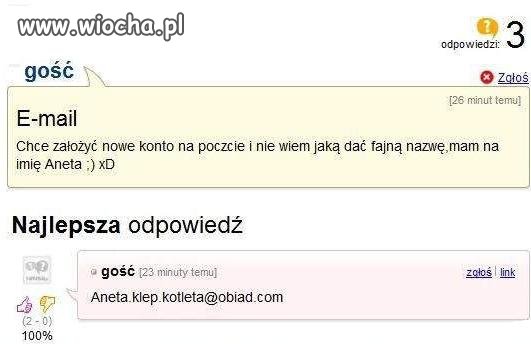 Nowy adres e-mail