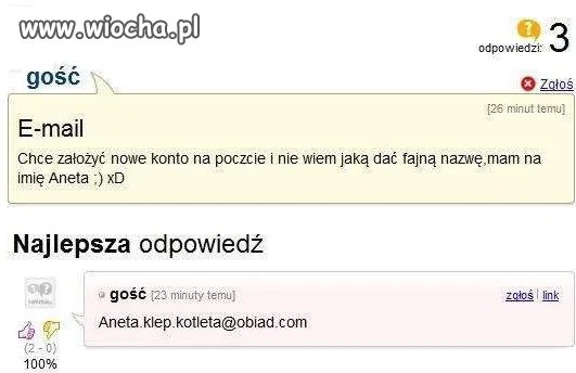Nowy adres e-mail
