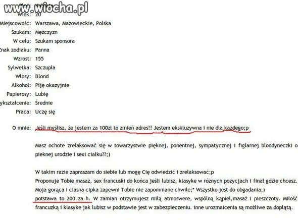Ekskluzywna pani nie dla każdego