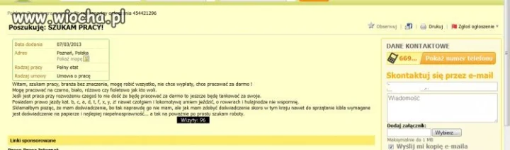 Szukam pracy...