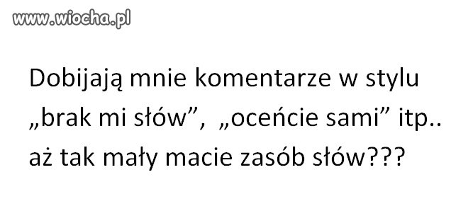 Brak mi słów