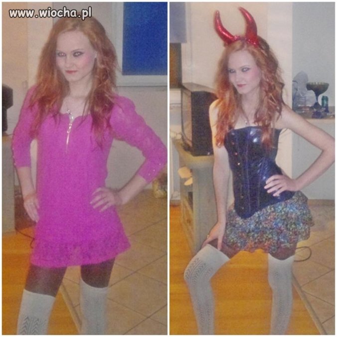 Raz aniołek, raz diablica.