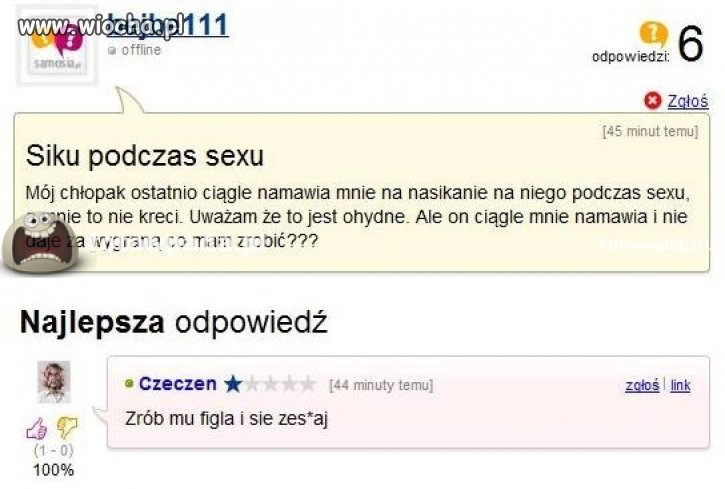Pytanie z serii gazety Bravo