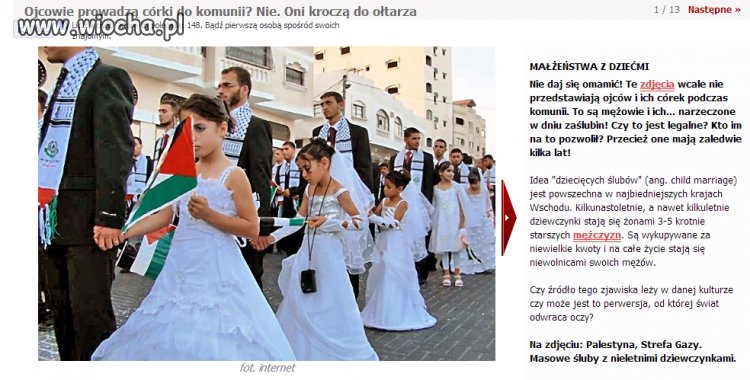 Taką mają tradycję...dla mnie to PEDOFILIA!!!