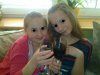 Lans na cole w kieliszkach na wino 