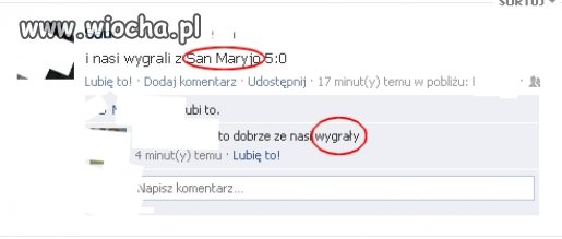 Nasi wygrali z San Maryjo...