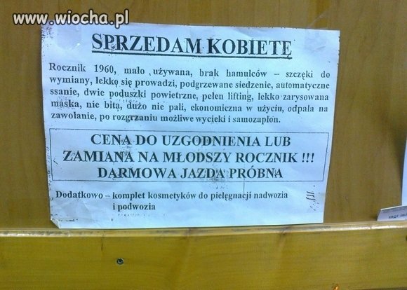 Na sprzedaż