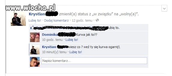 Koniec związku.