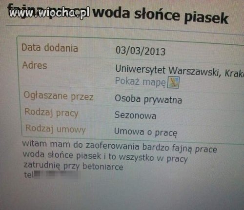 Słońce, woda, piasek...