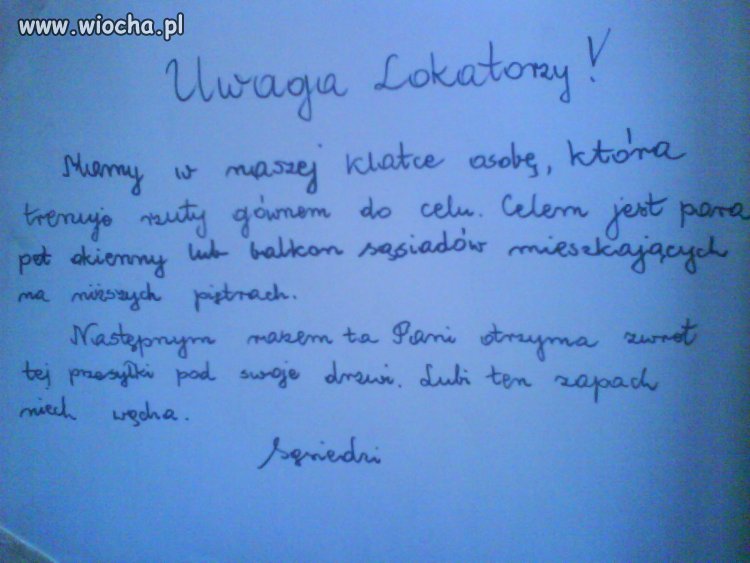 Zamiast śniegiem to gównem 
