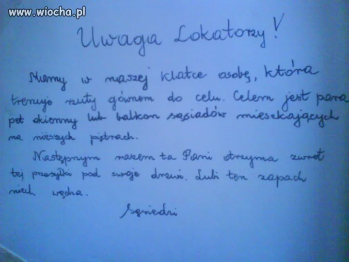Zamiast śniegiem to gównem 