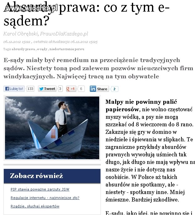 E-sądy stworzone do grabienia m.in. ludzi przez