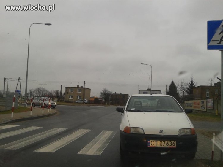 Pani zaparkowała...