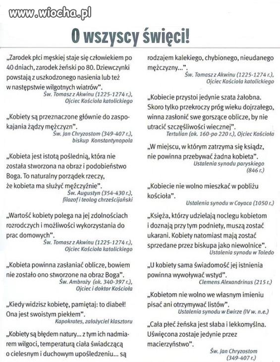 Święci wiedzieli wszystko o wszystkich!