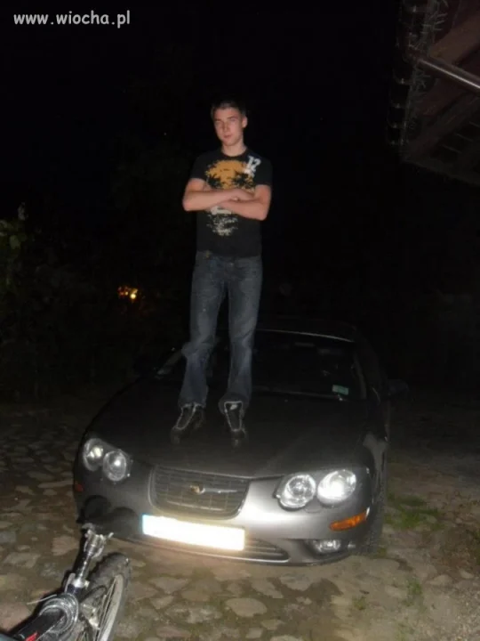 Chyba chciał być fajny
