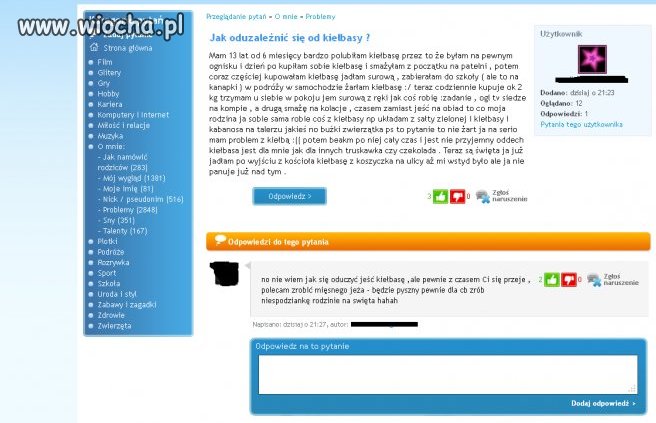 "Jak oduzależnić się od kiełbasy"?