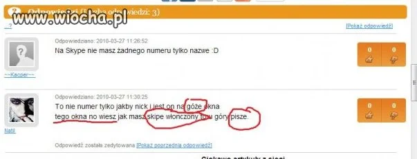 Jaka wiocha...