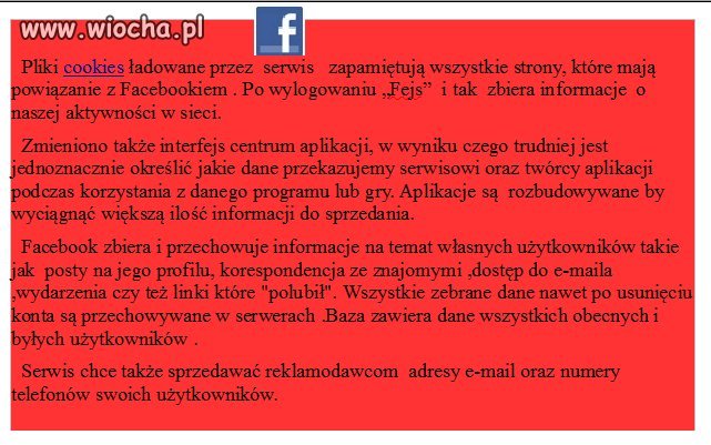  Facebook Connect szpieguje CIĘ na tej witrynie