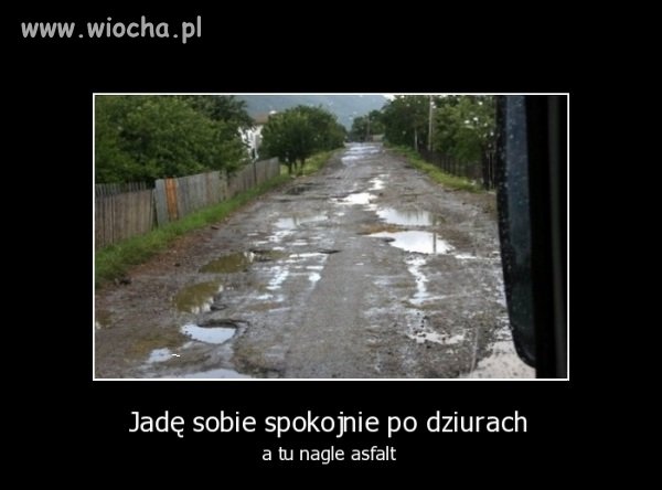 ,,Wraz z śniegiem zszedł asfalt"
