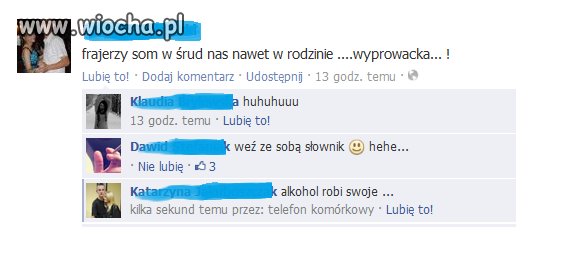 Z języka polskiego się uciekało wina pić...