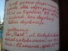 Ogłoszenie na przystanku w Płocku 