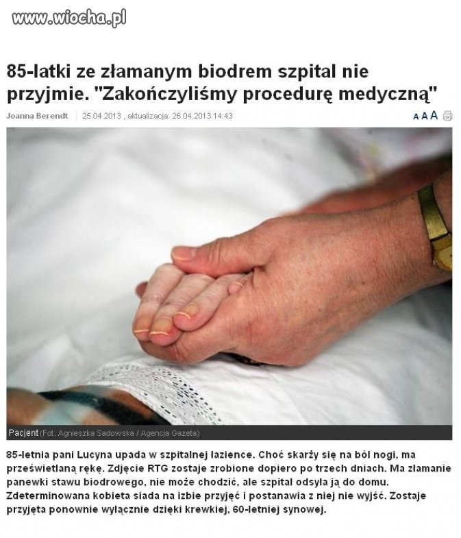 Polska, niezawodna służba zdrowia 